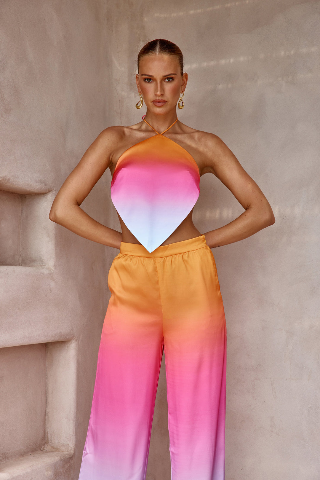 Trinkets Top - Orange Ombre