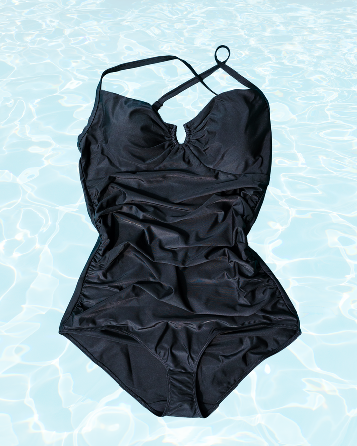 Tall Tummy Control Bathing Suit - Black