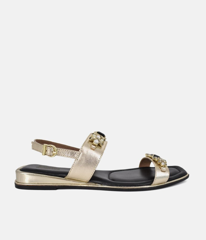 Bottega Chic Sandals - Black/Gold