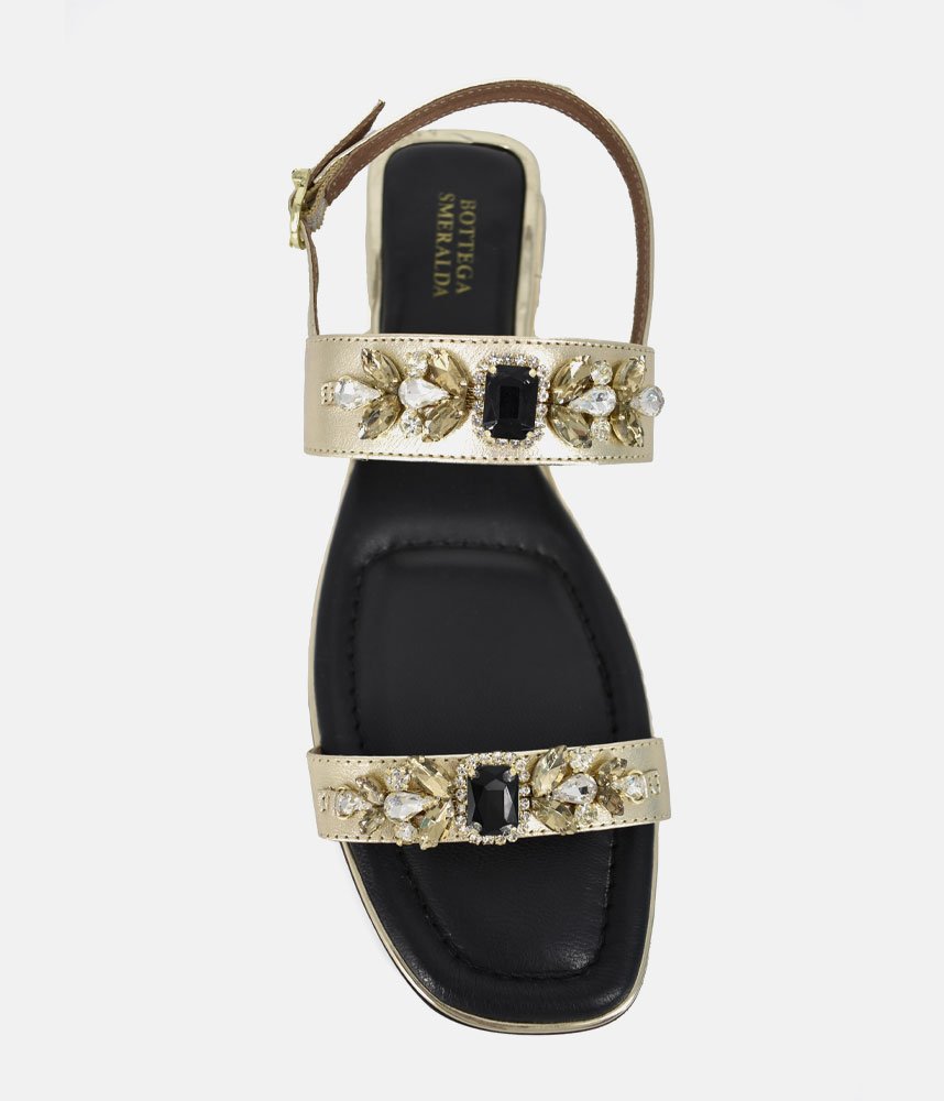 Bottega Chic Sandals - Black/Gold