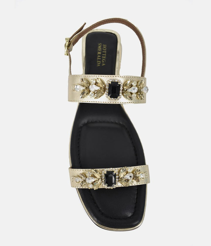Bottega Chic Sandals - Black/Gold