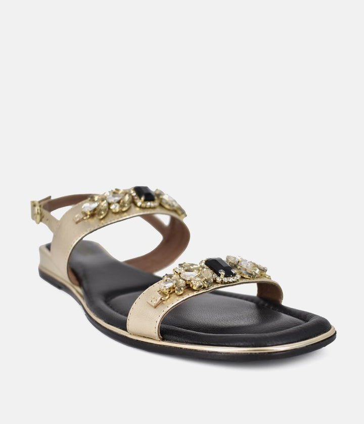 Bottega Chic Sandals - Black/Gold