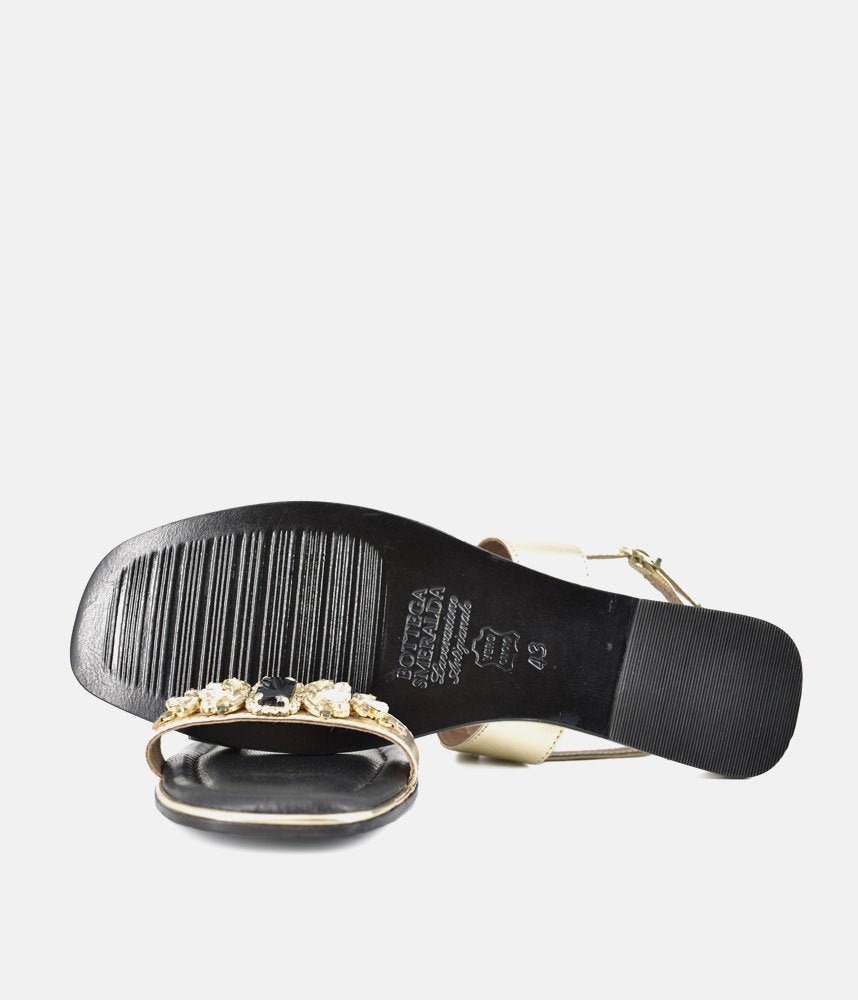 Bottega Chic Sandals - Black/Gold