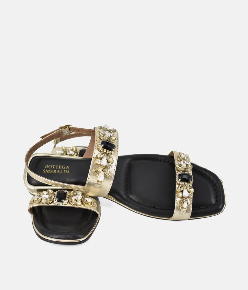 Bottega Chic Sandals - Black/Gold