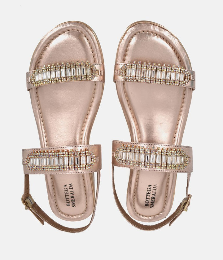 Bottega Opulent Sandals - Rose Gold