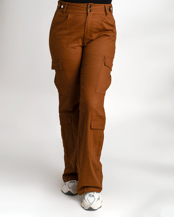 Tall Girl Cargos - Rust