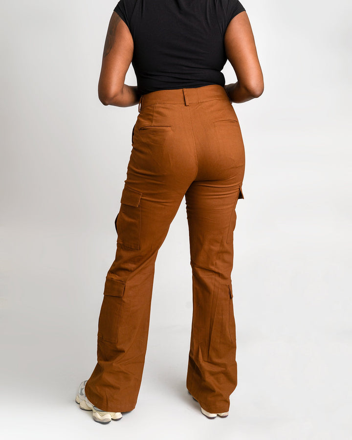 Tall Girl Cargos - Rust