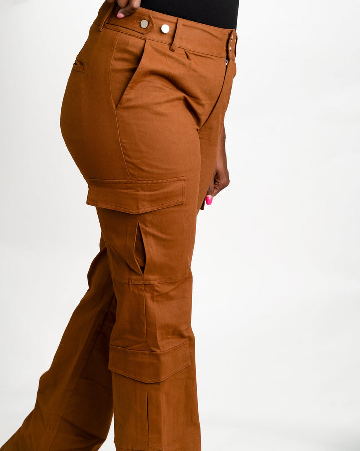 Tall Girl Cargos - Rust
