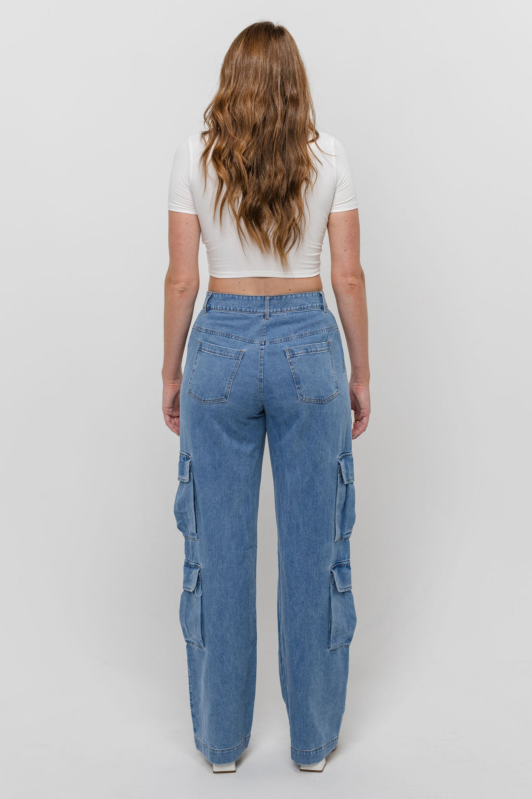 Shantece Denim Cargo Jeans