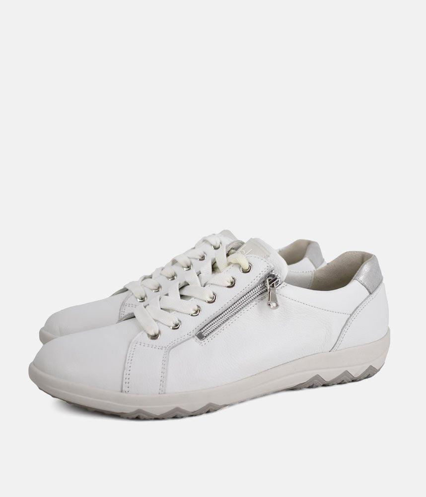 Waldlaufer Classic Leather Sneakers - White