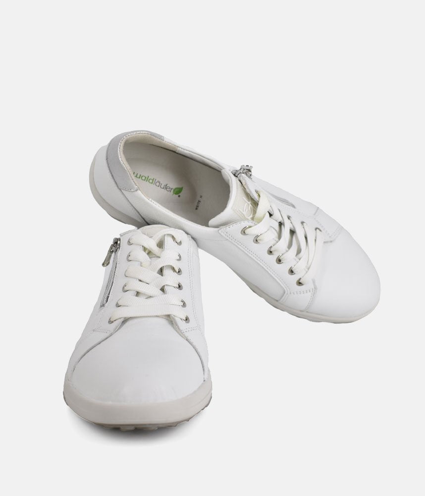 Waldlaufer Classic Leather Sneakers - White