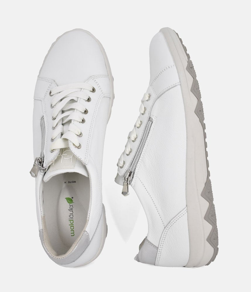 Waldlaufer Classic Leather Sneakers - White