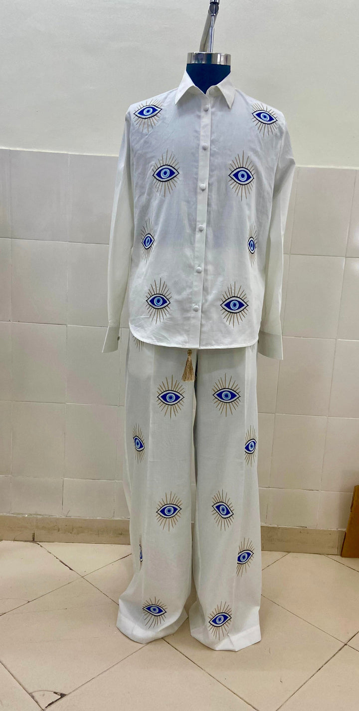 Sapphire Stare Pre-shrunk Cotton Two Piece Set