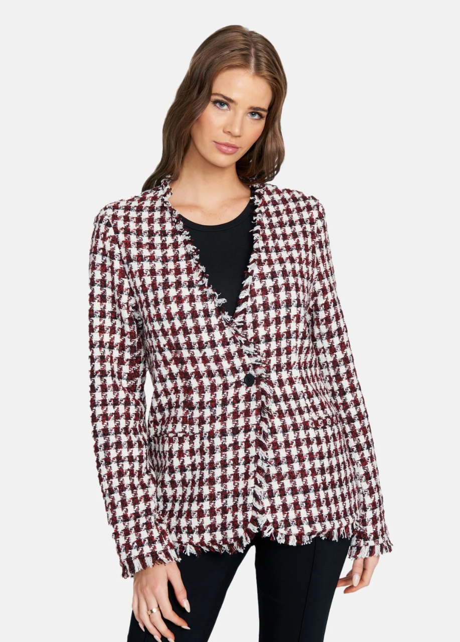 Buy Women's Houndstooth Jacket | Long Coat | Tall Size |