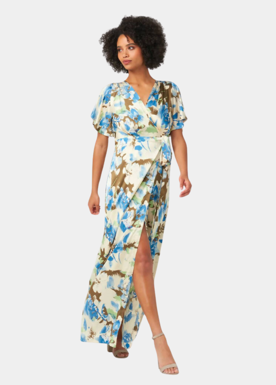 Tall Vera Silky Floral Maxi Dress – Tall Size