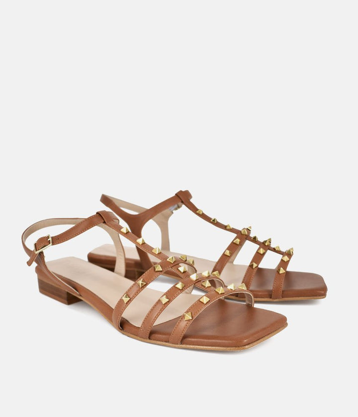Dansi Chic Valentino Inspired Brown Sandals