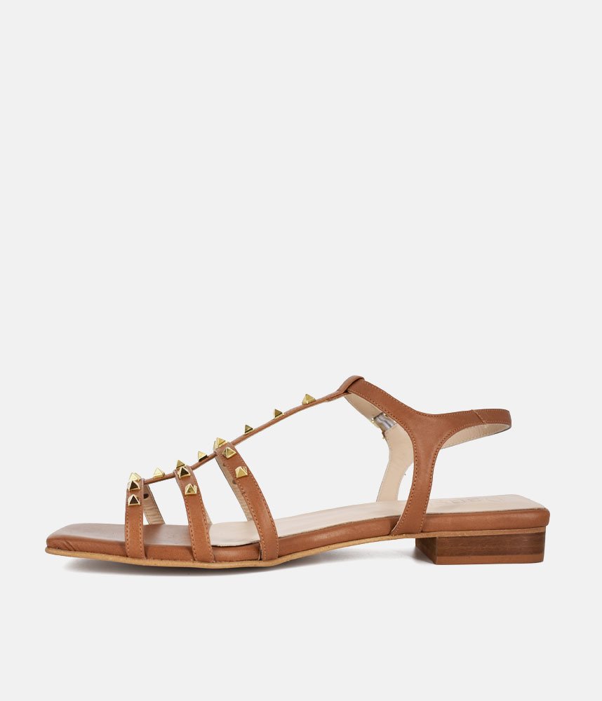 Dansi Chic Valentino Inspired Brown Sandals