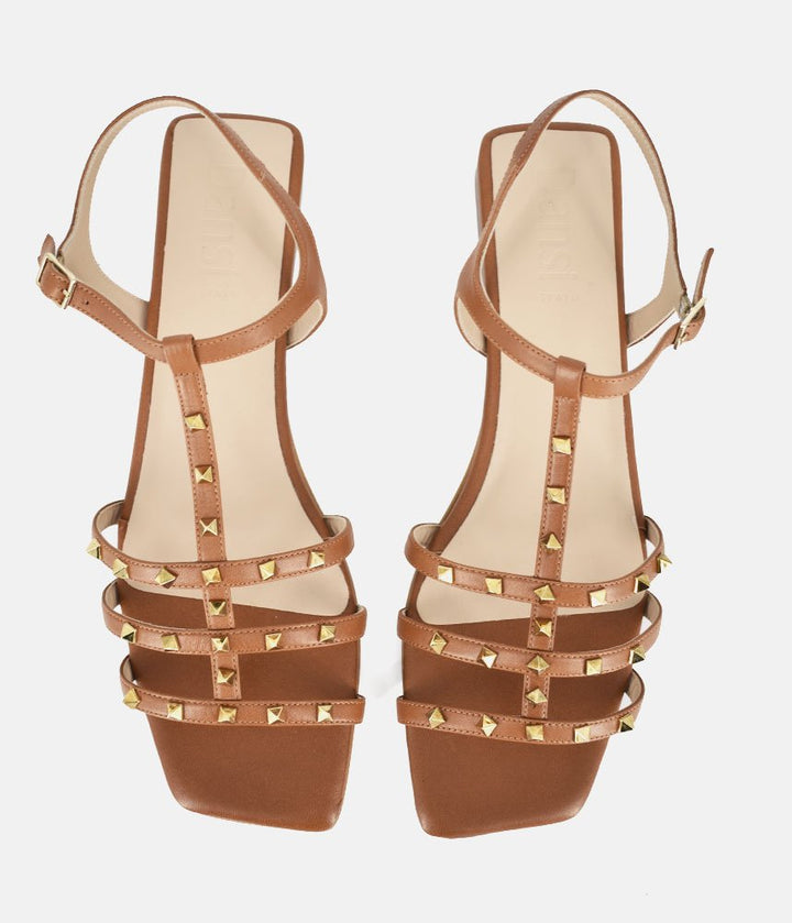 Dansi Chic Valentino Inspired Brown Sandals