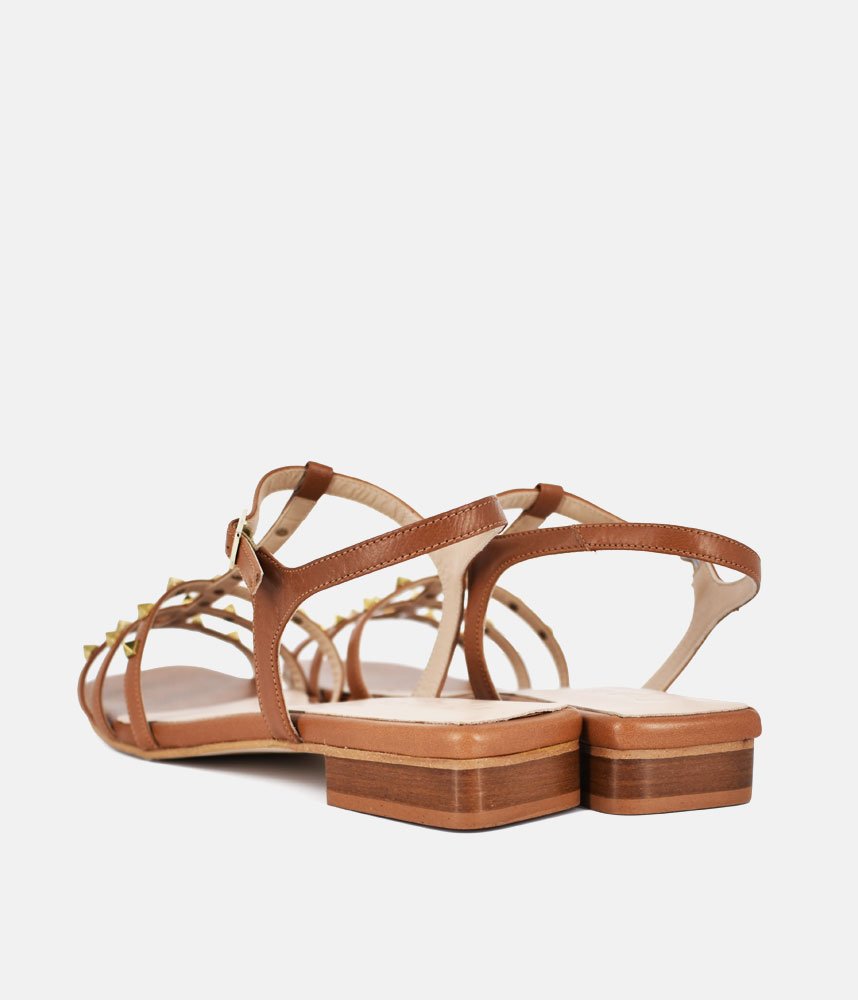 Dansi Chic Valentino Inspired Brown Sandals