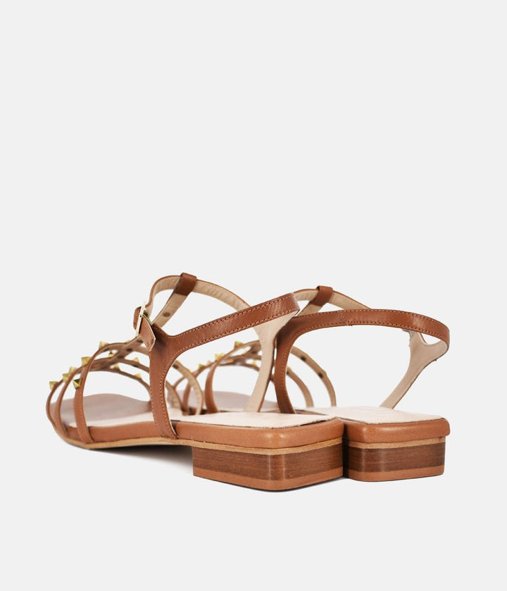 Dansi Chic Valentino Inspired Brown Sandals