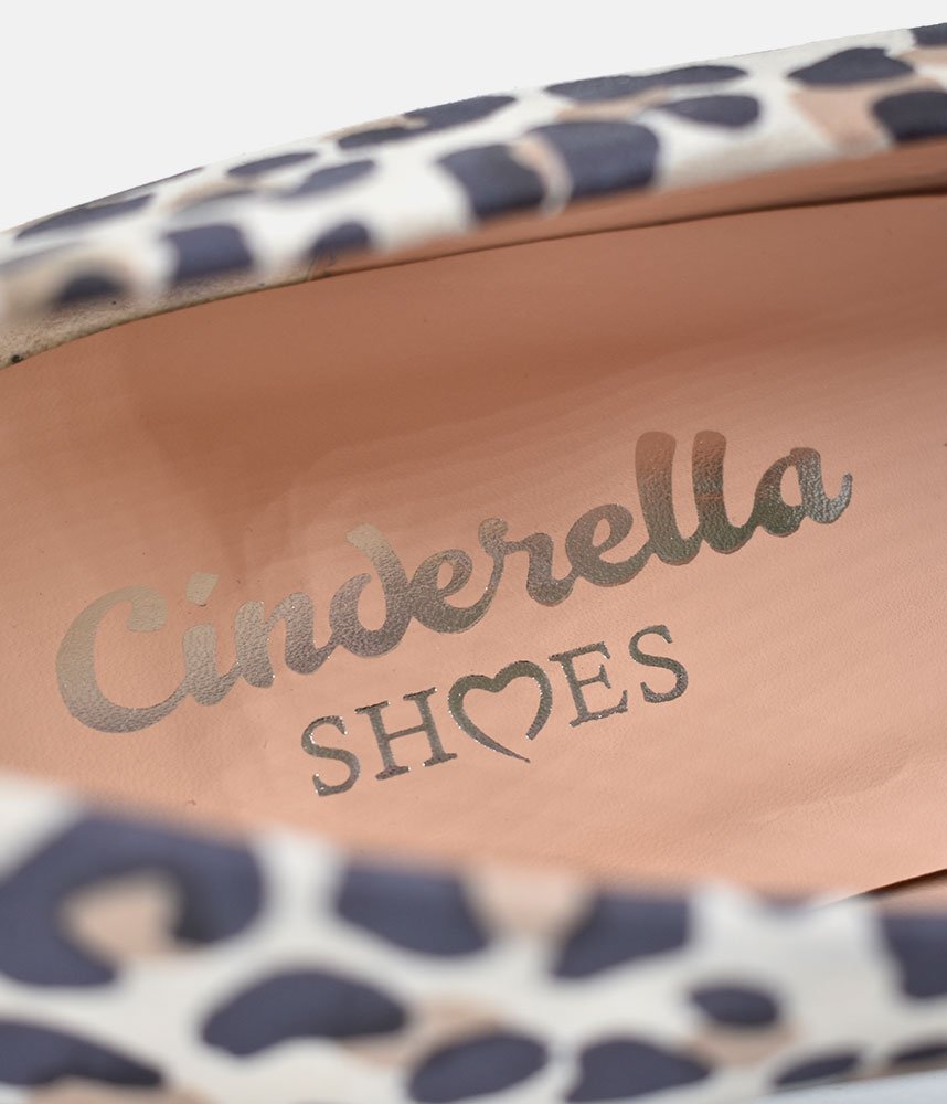 Cinderella Shoes Stylish Leopard Print Suede Heels