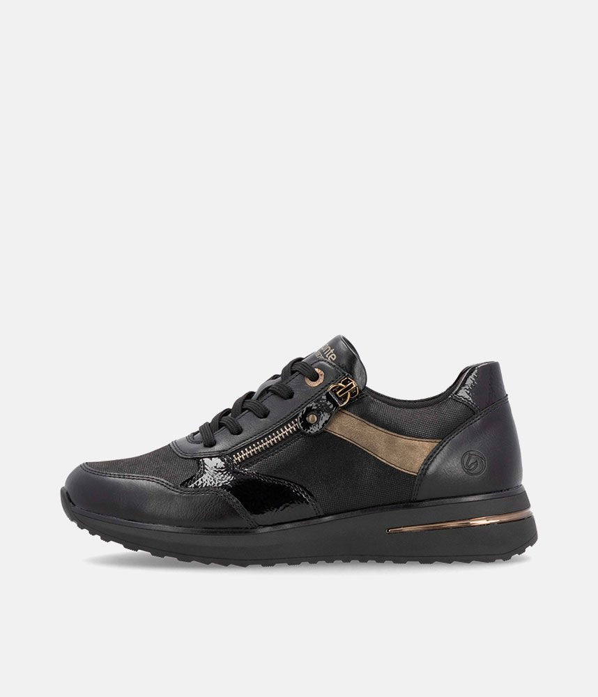 Remonte Casual Combi Sneakers - Black