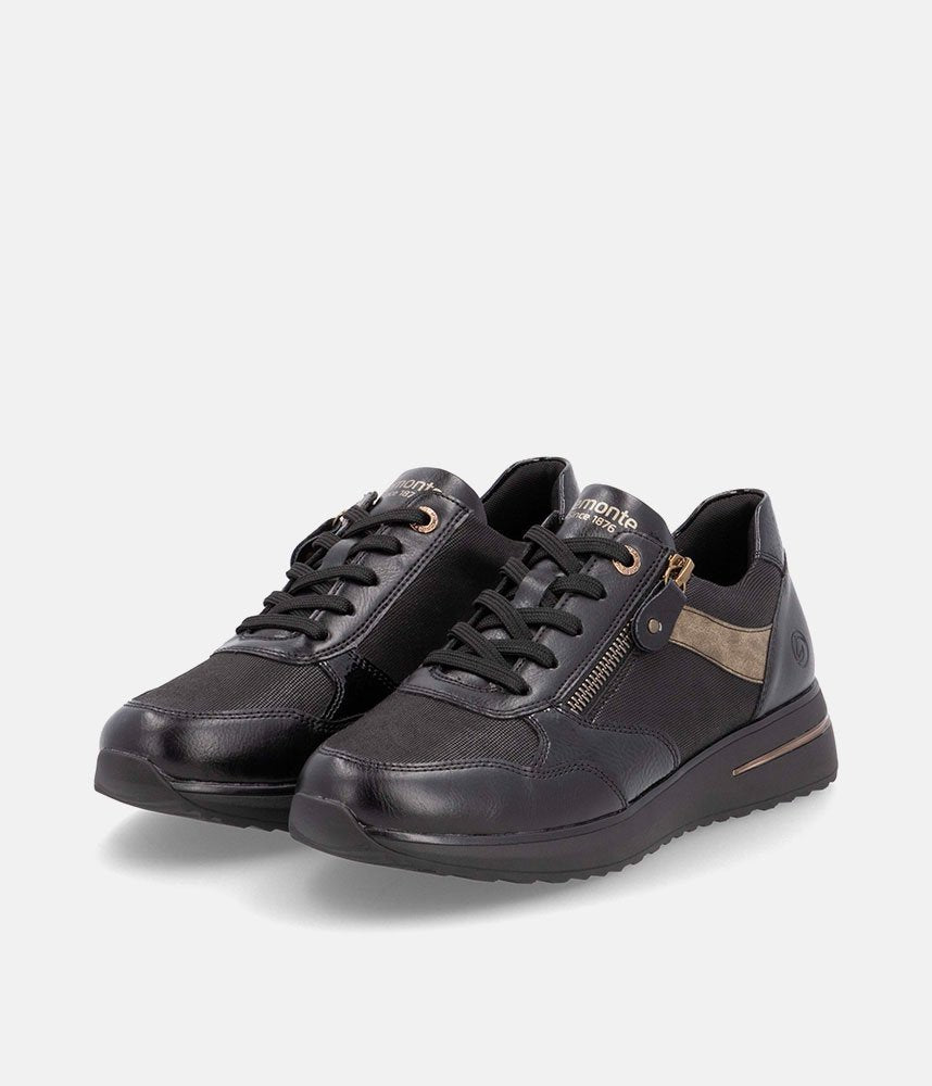 Remonte Casual Combi Sneakers - Black