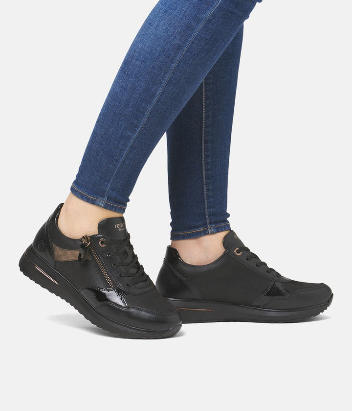 Remonte Casual Combi Sneakers - Black