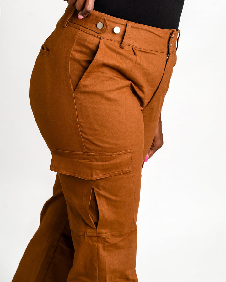 Tall Girl Cargos - Rust