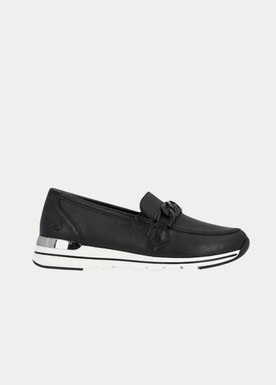 Remonte Sporty Stylish Black Loafers