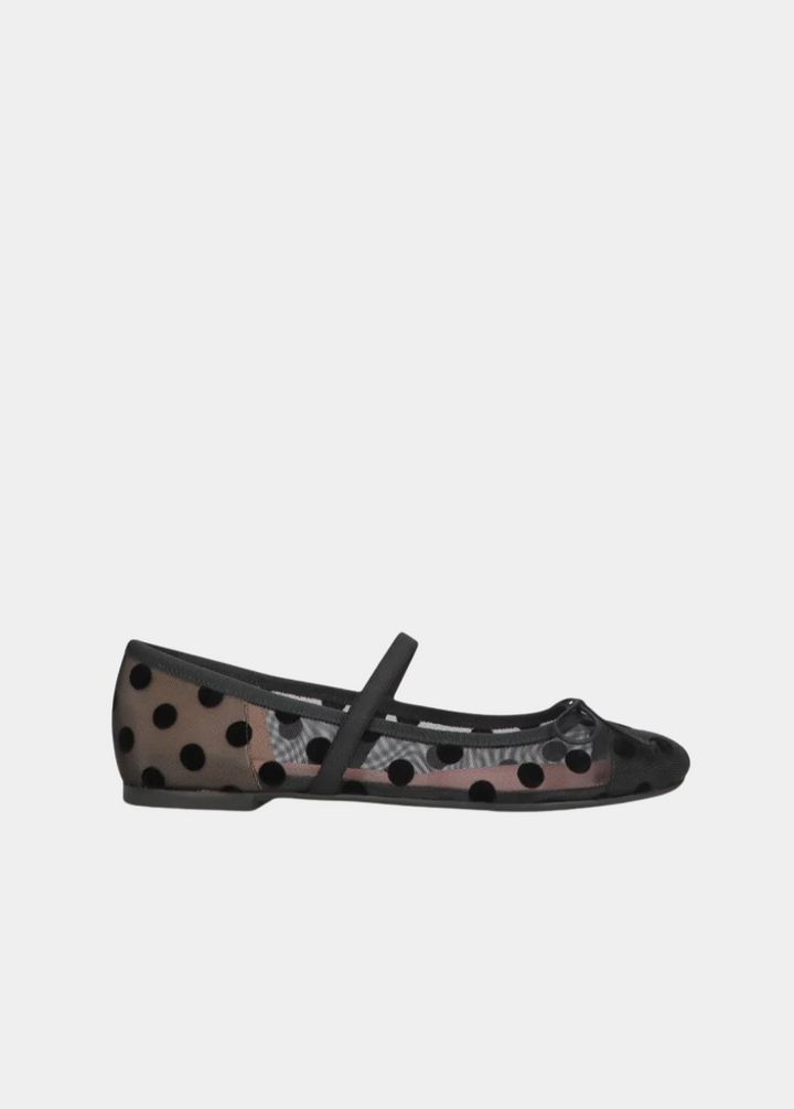 Pretty Ballerinas Gorgeous Sheer Mary Jane Flats