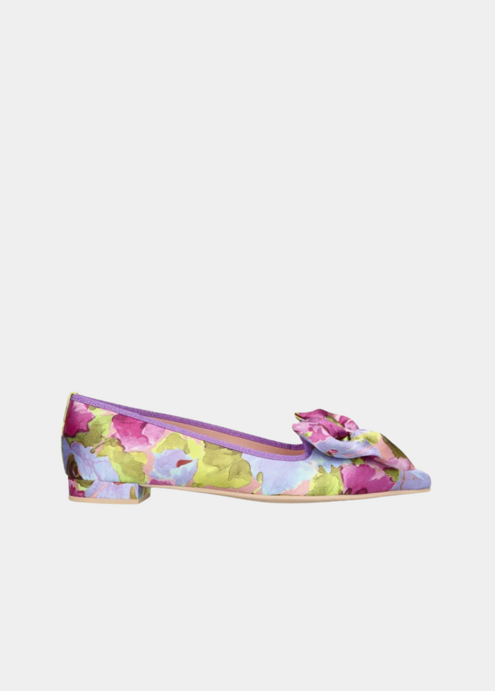 Pretty Ballerinas Beautiful Floral Silk Flats