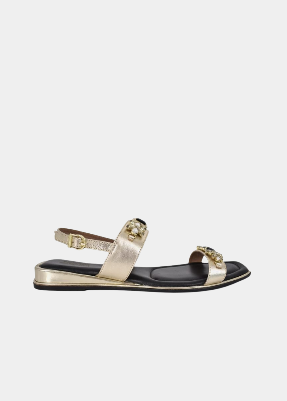 Bottega Chic Sandals - Black/Gold