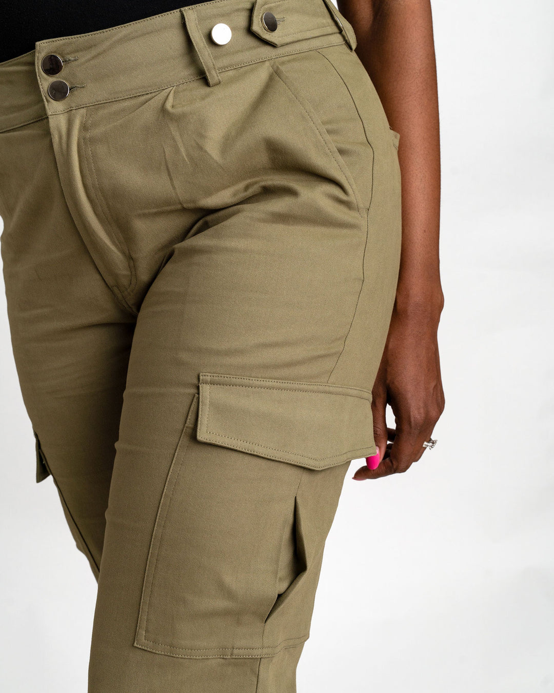 Tall Girl Cargos - Green