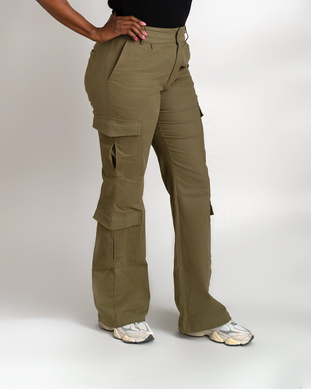 Tall Girl Cargos - Green