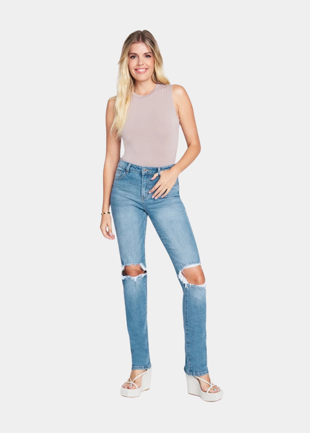 Tall Chloe High Rise Straight Leg Jeans