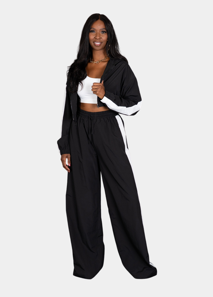 Chill Day Tracksuit - Black & White