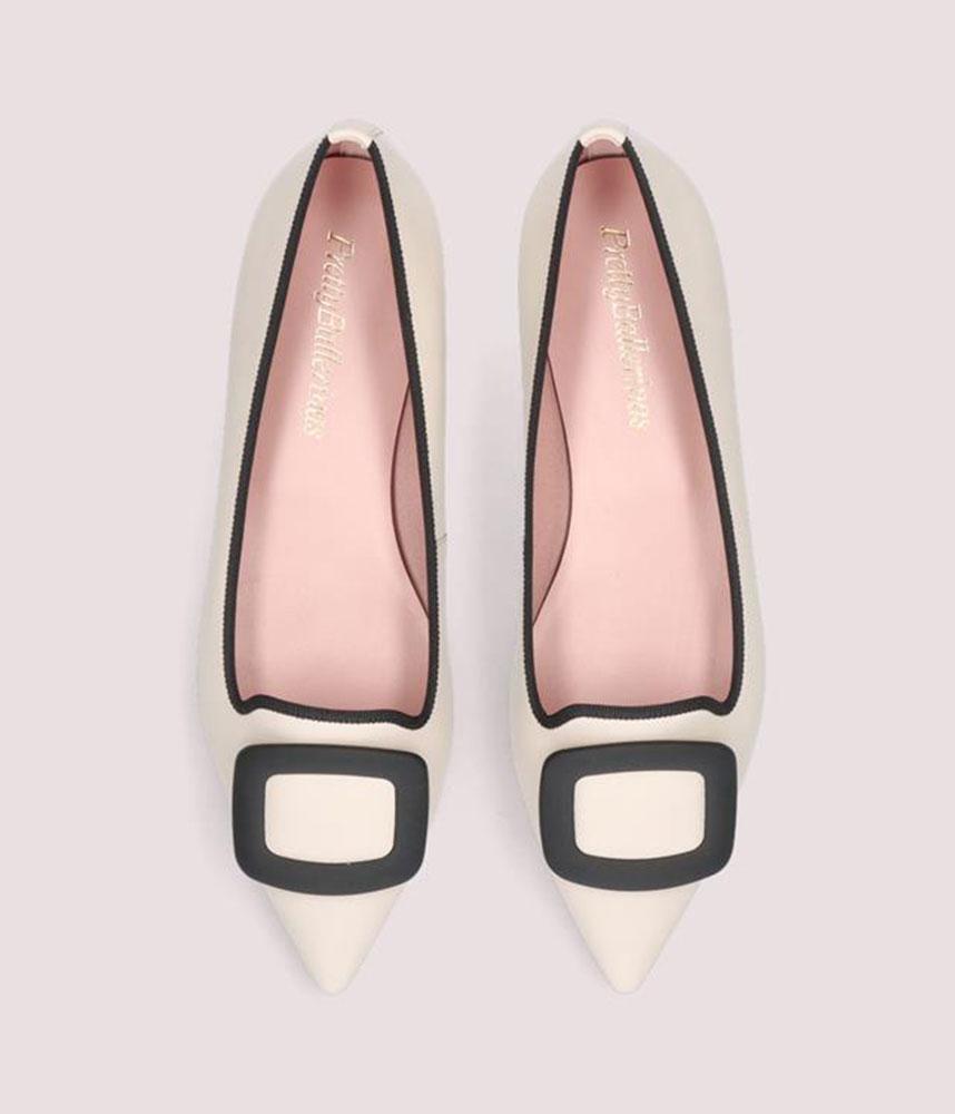 Pretty Ballerinas – Chic Monochrome Pointy Toe Flats