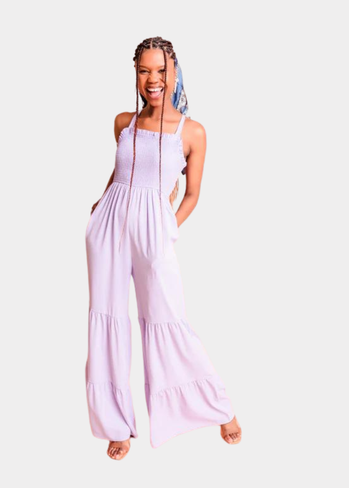 THE SHISHIKUI C JUMP SUITS / LAVENDER THE SHISHIKUI C JUMP SUITS / LAVENDER