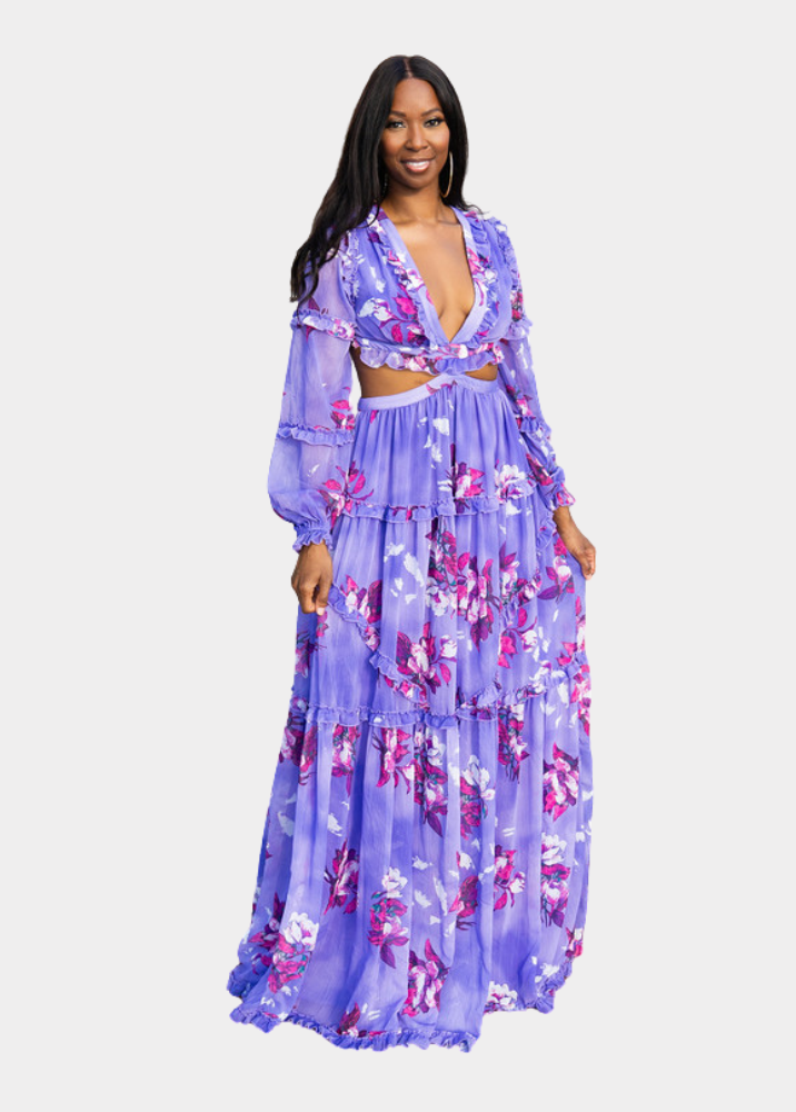 fitted lace wedding dress Amazon.com: MUADRESS Women Ruffled Sleeve Sweetheart V Neck Maxi Dress Side  Slit Wedding Guest Formal Long Dress Lavender Medium : Clothing, Shoes &  Jewelry main image 0