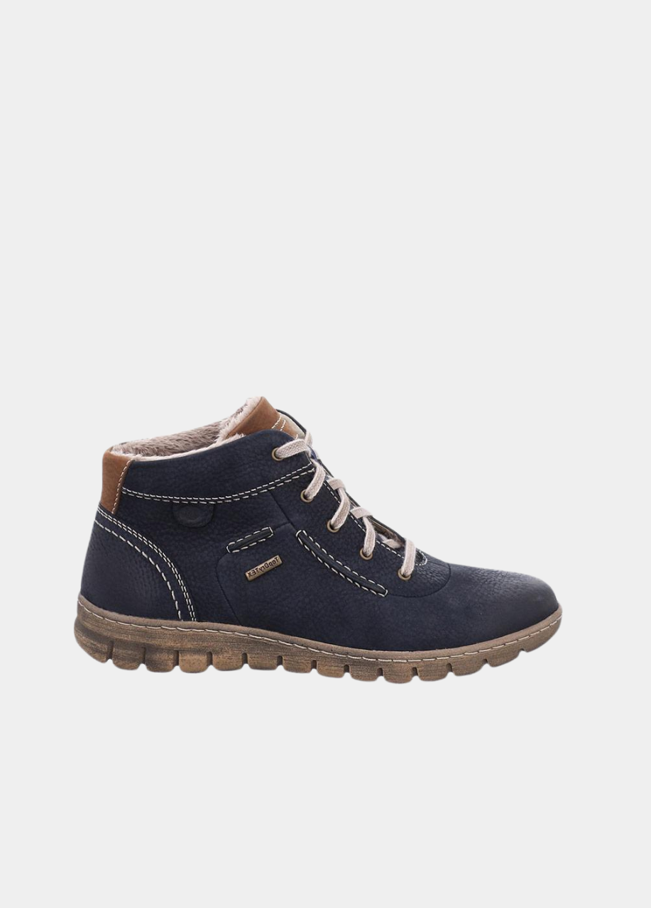 Josef Seibel leather boots size 44 Josef Seibel Waterproof Ocean Blue Ankle Boots – Tall Size main image 3