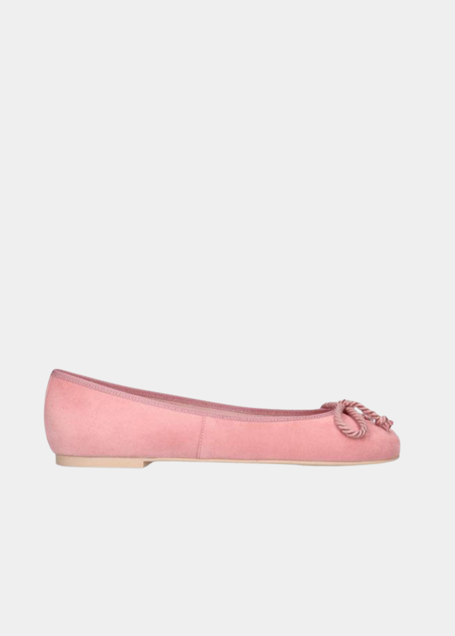 Pretty Ballerinas リボン付きピンクフラットシューズ37.5 Pretty Ballerinas - Peachy Pink – Tall Size