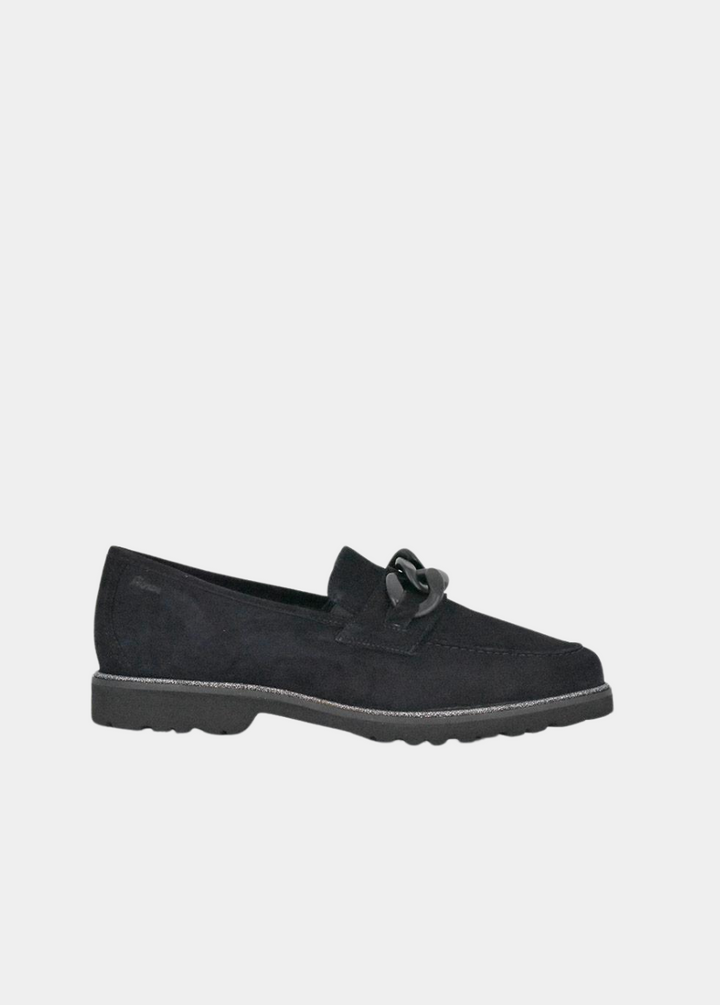 Sioux Luxe Navy Suede Link Loafer