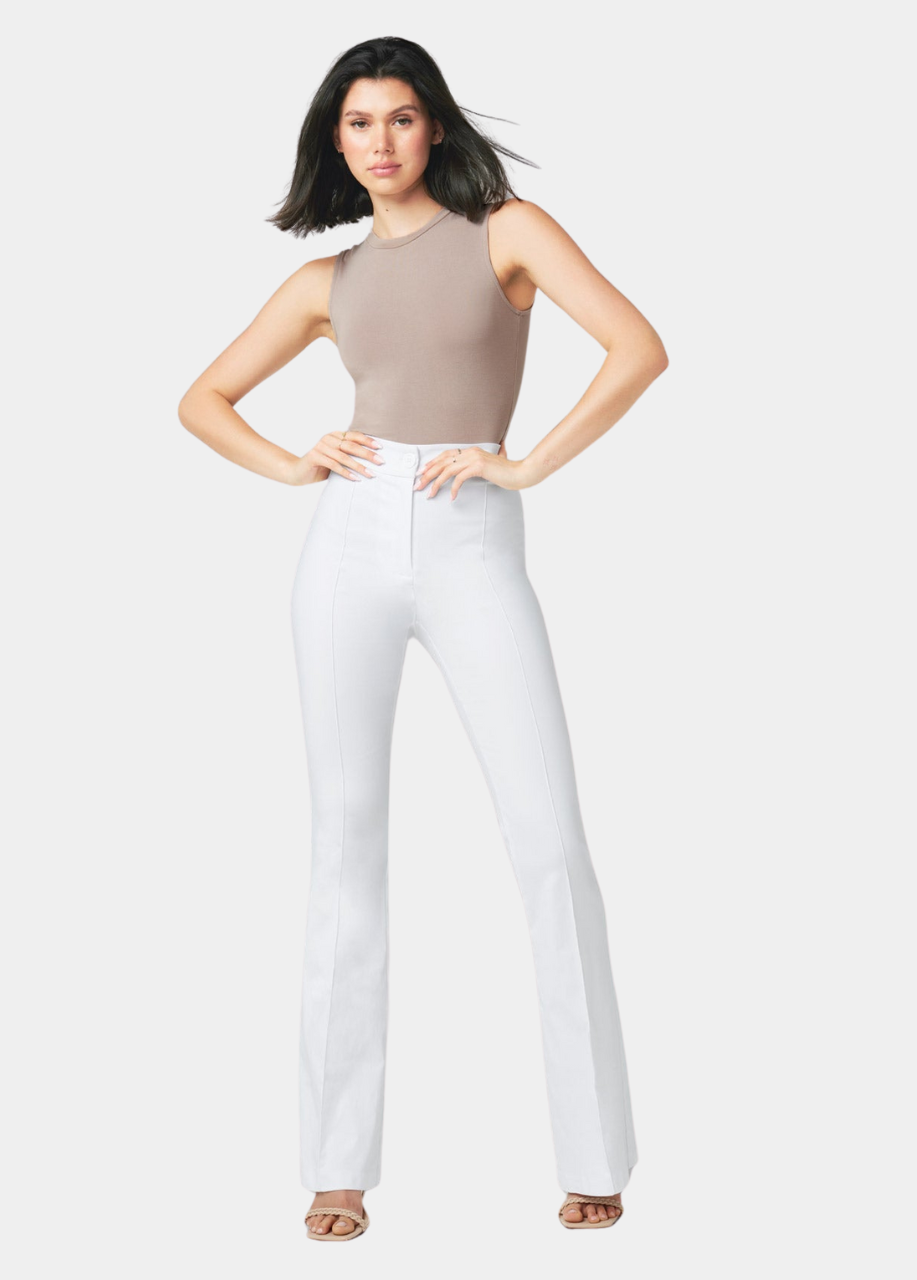 Tall High Waist Flare Dress Pants White / M / 37 Tall High Waist Flare Dress Pants White / M / 37