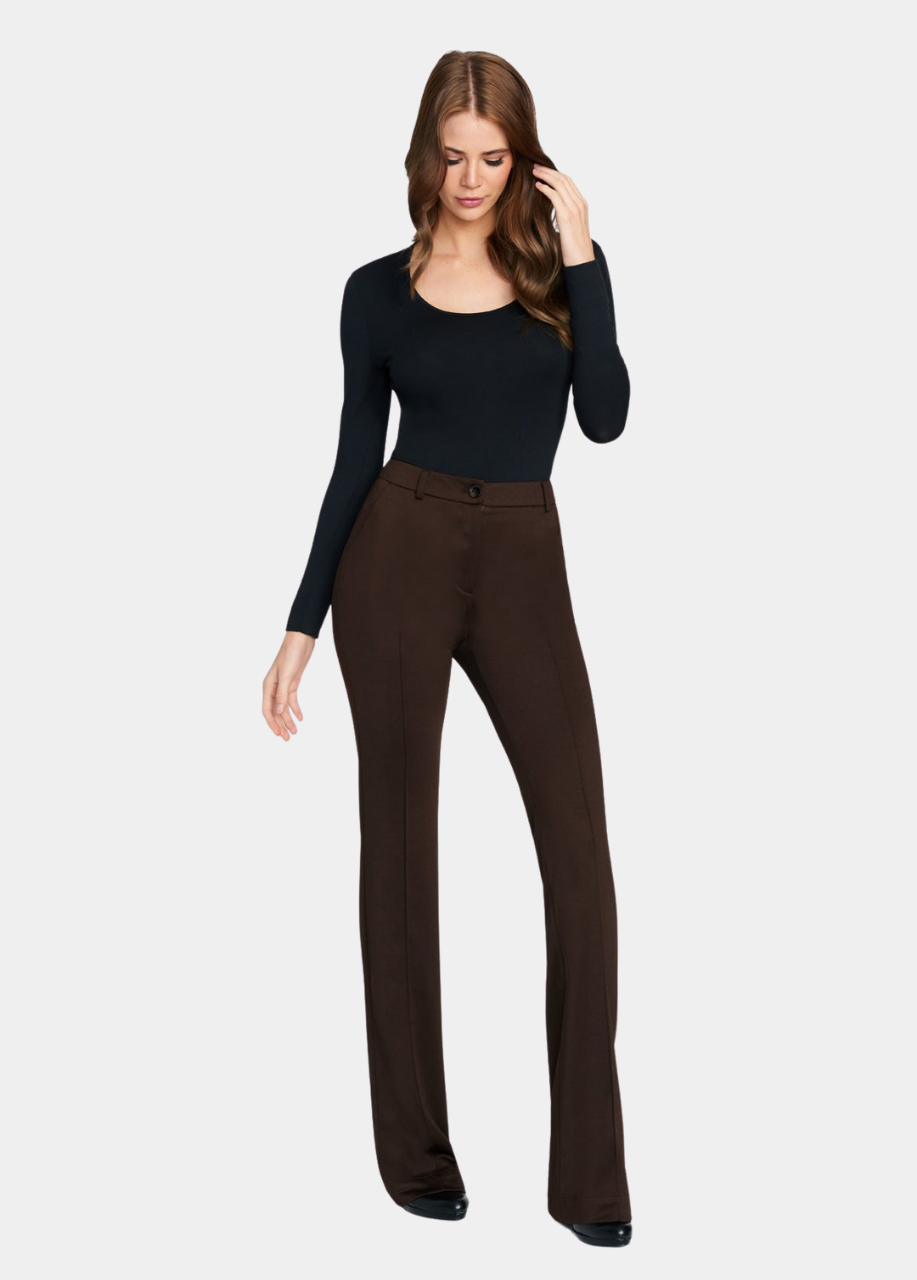 Tall Lia Flare Dress Pants Chocolate / M / 37 Tall Lia Flare Dress Pants Chocolate / M / 37