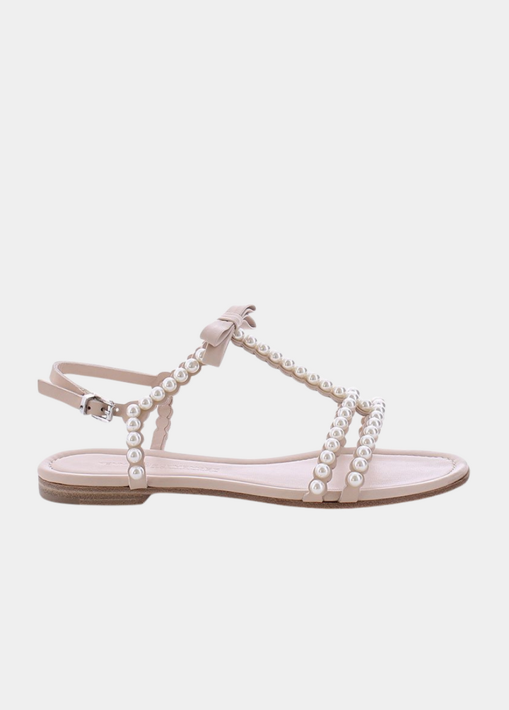 Kennel & Schmenger Luxurious Beige Pearl Sandals