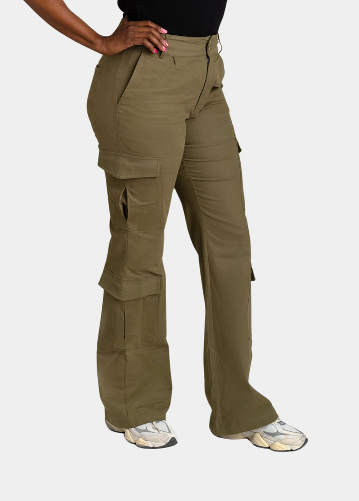 Tall Girl Cargos - Green