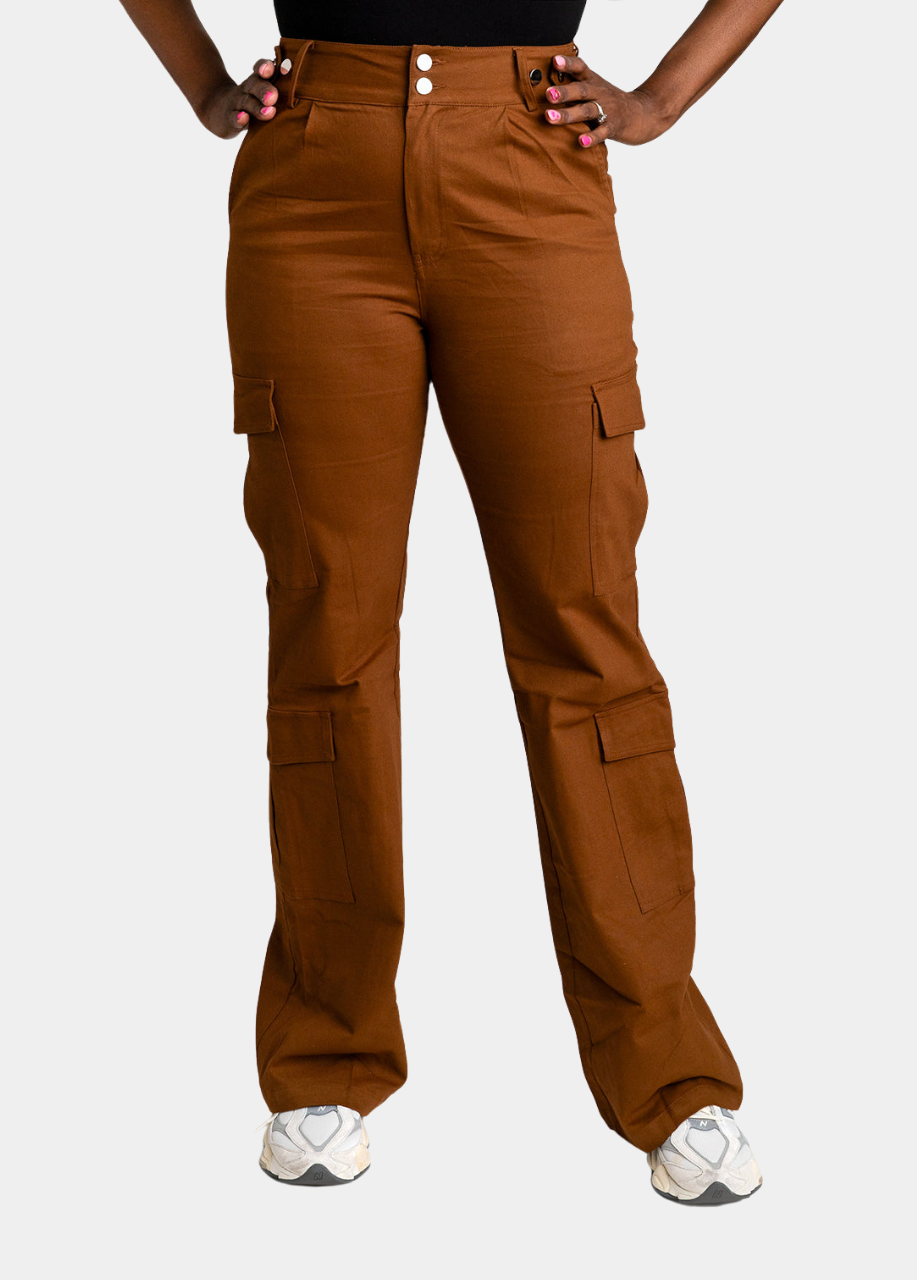 Tall Girl Cargos - Rust