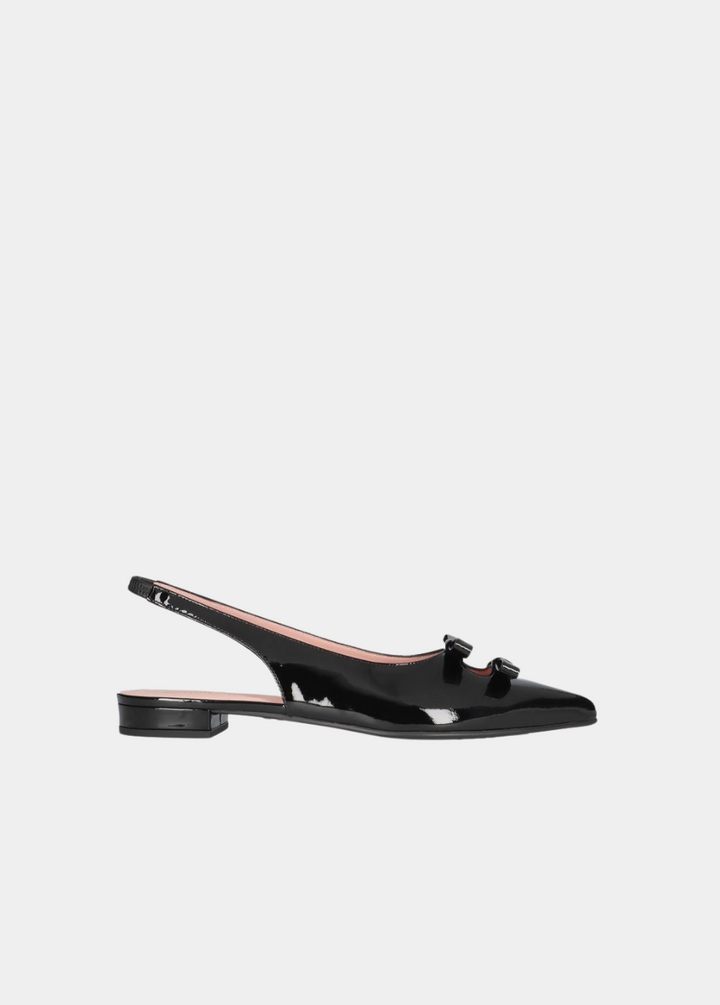 Pretty Ballerinas Fabulous Black Patent Slingbacks