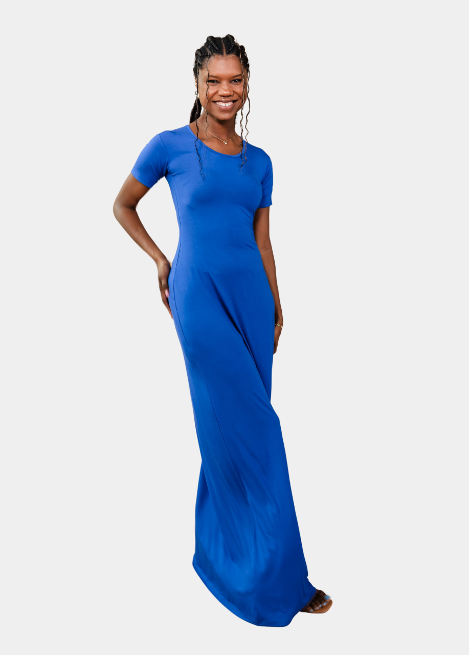 Tall Royal Blue T-Shirt Maxi Dress XL / Tall / Royal Blue Tall Royal Blue T-Shirt Maxi Dress XL / Tall / Royal Blue